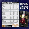 EHP Labs Pride Pre Workout Nutritional Information