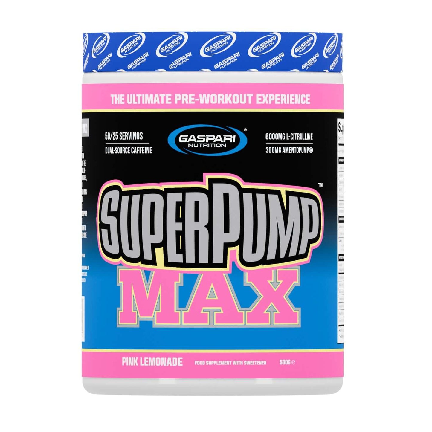 Gaspari Superpump Max Size: 25/50 Svgs Flavour: Pink Lemonade