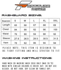 Fortitude Sports Gym Shirt Size Chart