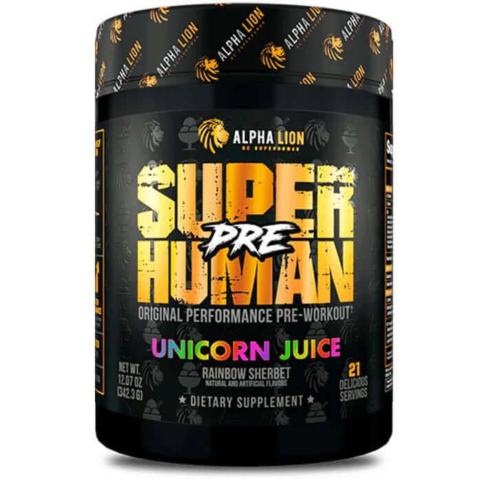Alpha Lion SuperHuman Pre Workout Size: 21 Servings Flavour: Unicorn Juice