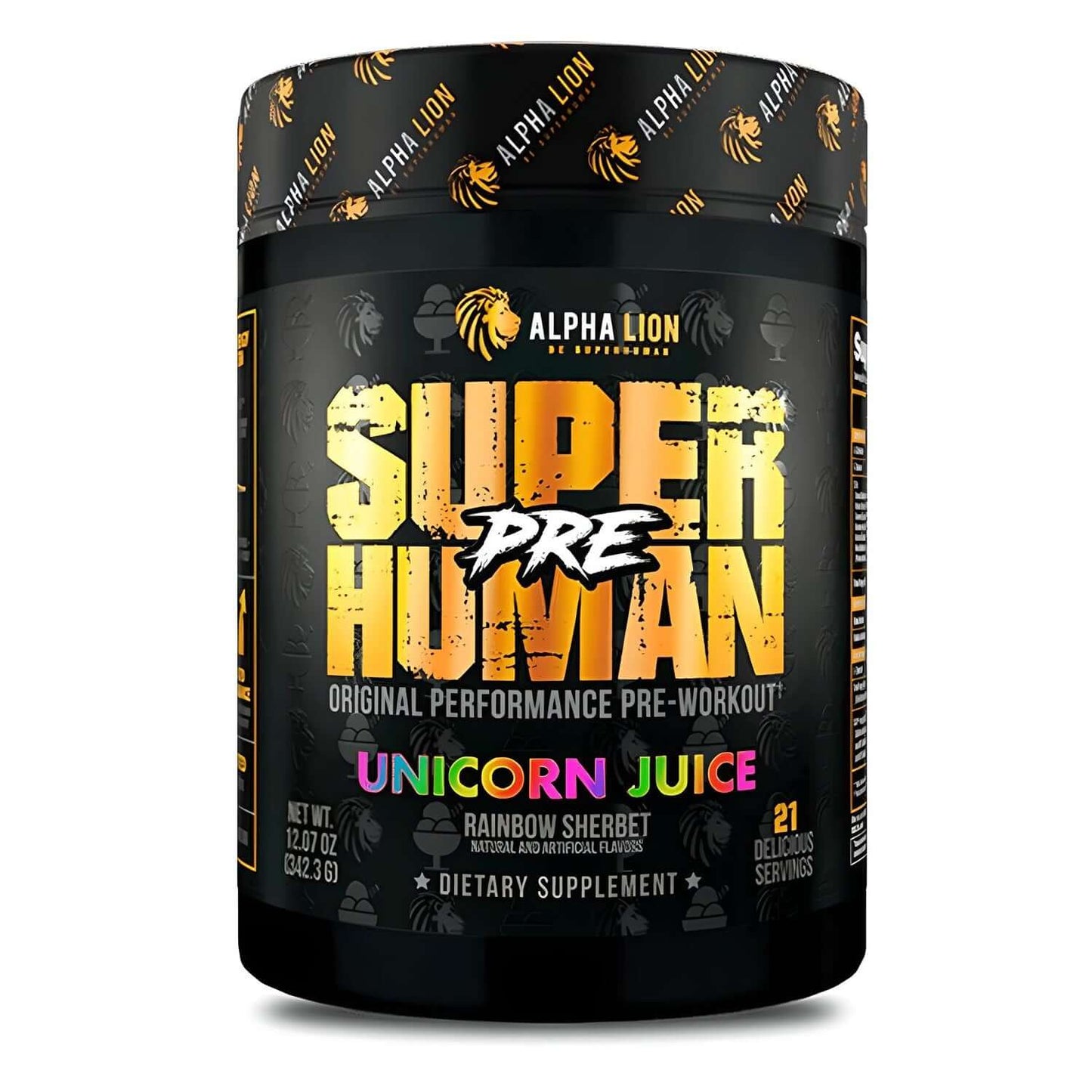 Alpha Lion SuperHuman Pre Workout Size: 21 Servings Flavour: Unicorn Juice