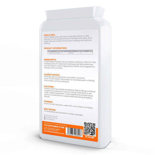 The Supplement Store Creatine Monohydrate Tablets Size: 90 Tablets