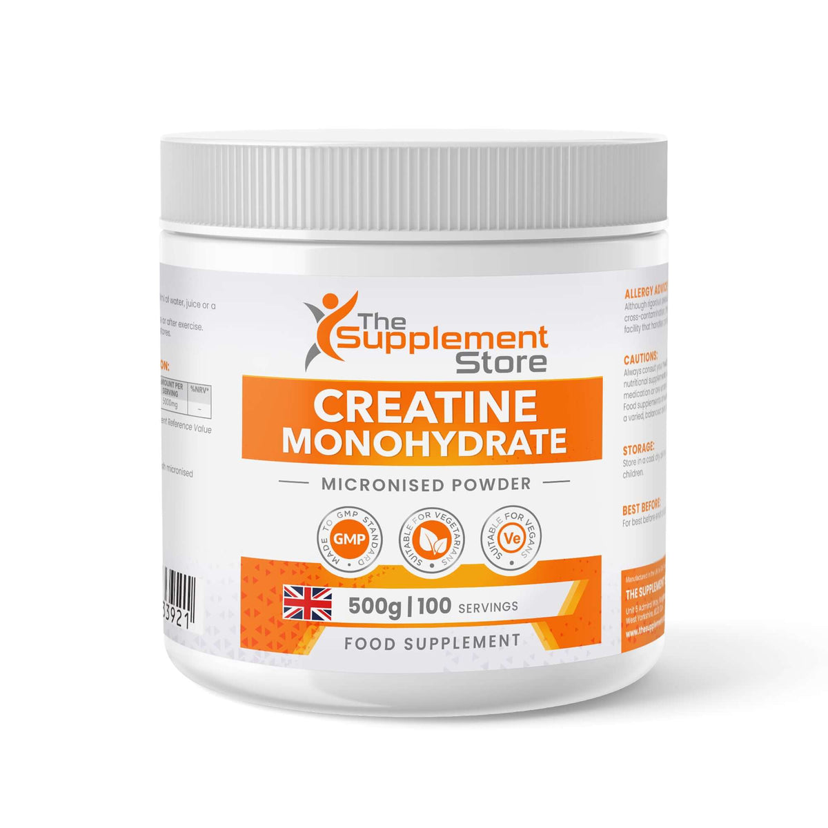 Creatine Complement Creatine Monohydrate Powder 500g | The Supplement Store
