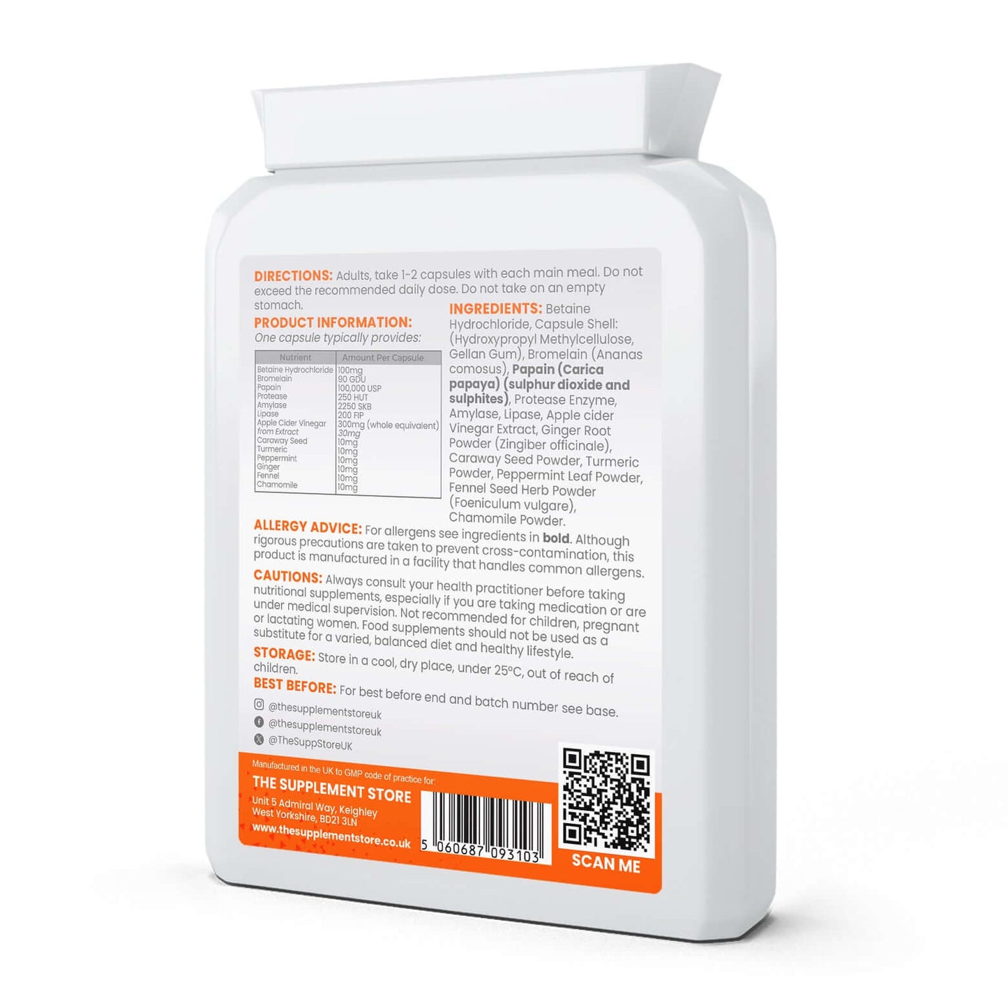 The Supplement Store Digestive Enzyme Complex Size: 90 Capsules