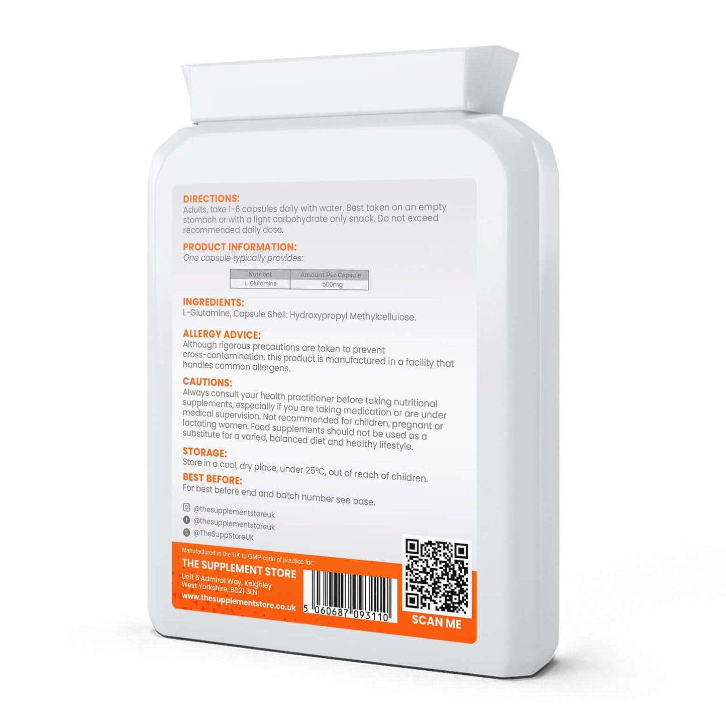 The Supplement Store L Glutamine Capsules Size: 90 Capsules