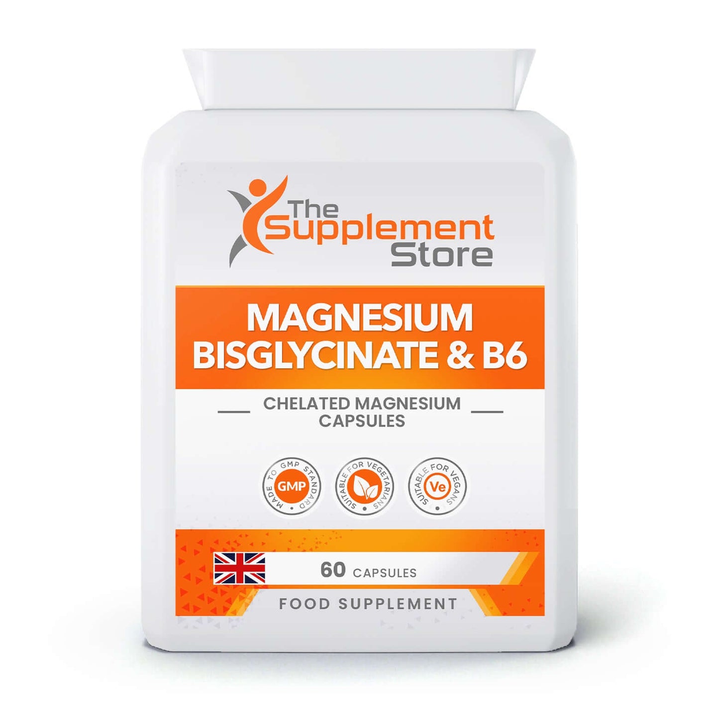The Supplement Store Magnesium Bisglycinate & B6 Capsules Size: 60 Capsules