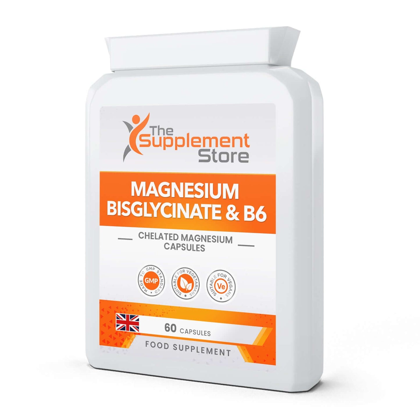 The Supplement Store Magnesium Bisglycinate & B6 Capsules Size: 60 Capsules