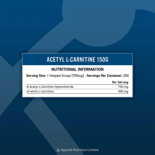 Applied Nutrition Acetyl L-Carnitine Nutrition Facts