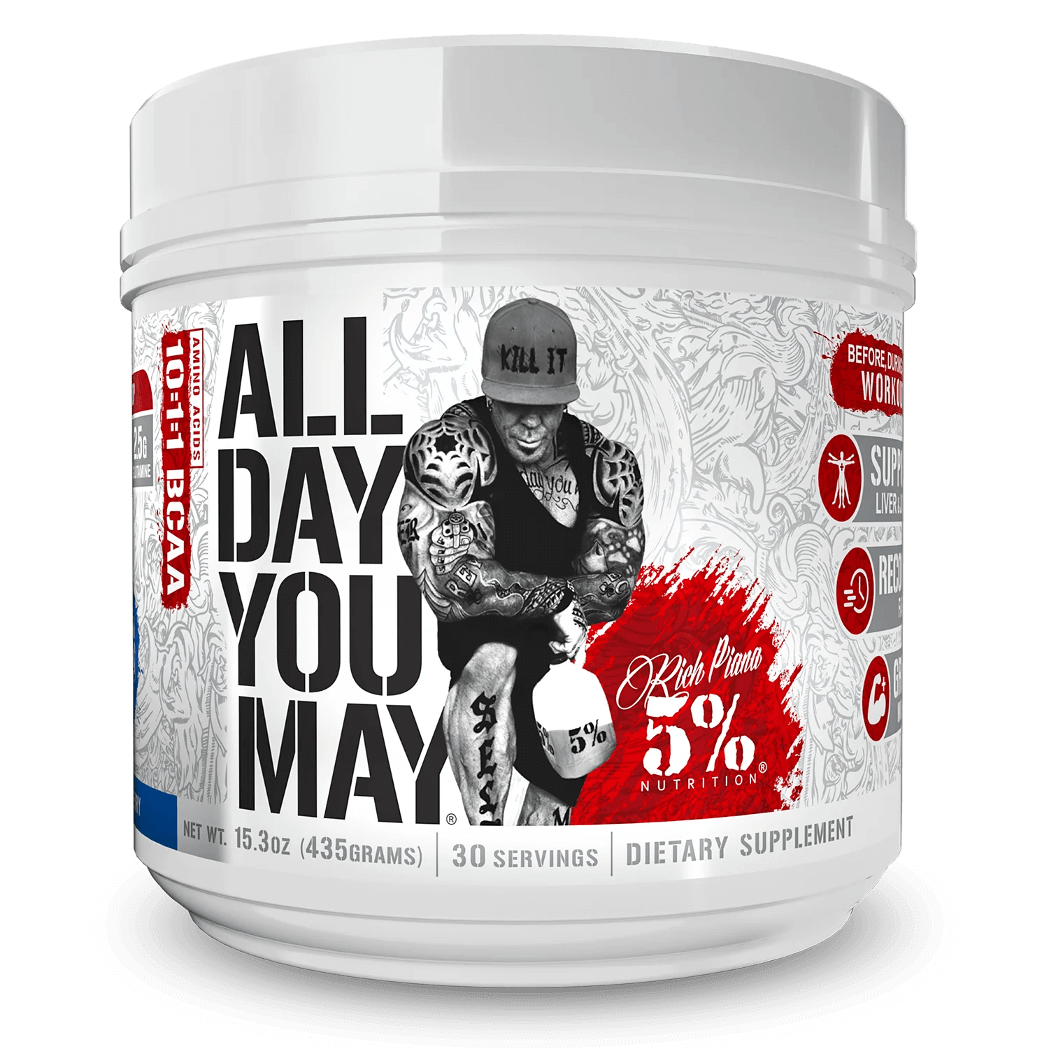 Rich Piana 5% Nutrition All Day You May – The Supplement Store