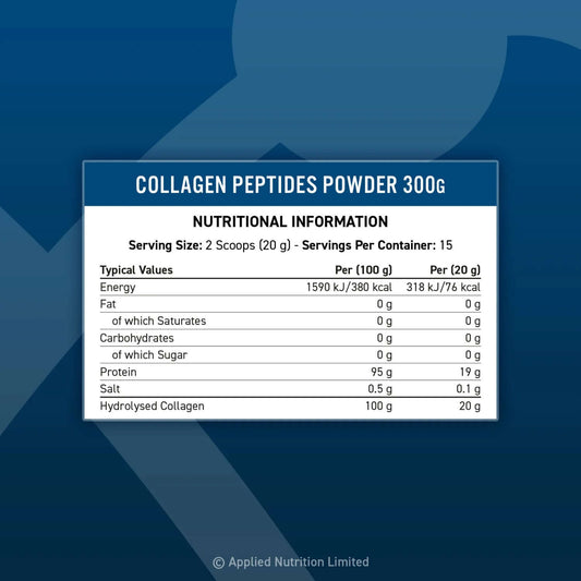 Applied Nutrition Collagen Peptides Nutrition Facts