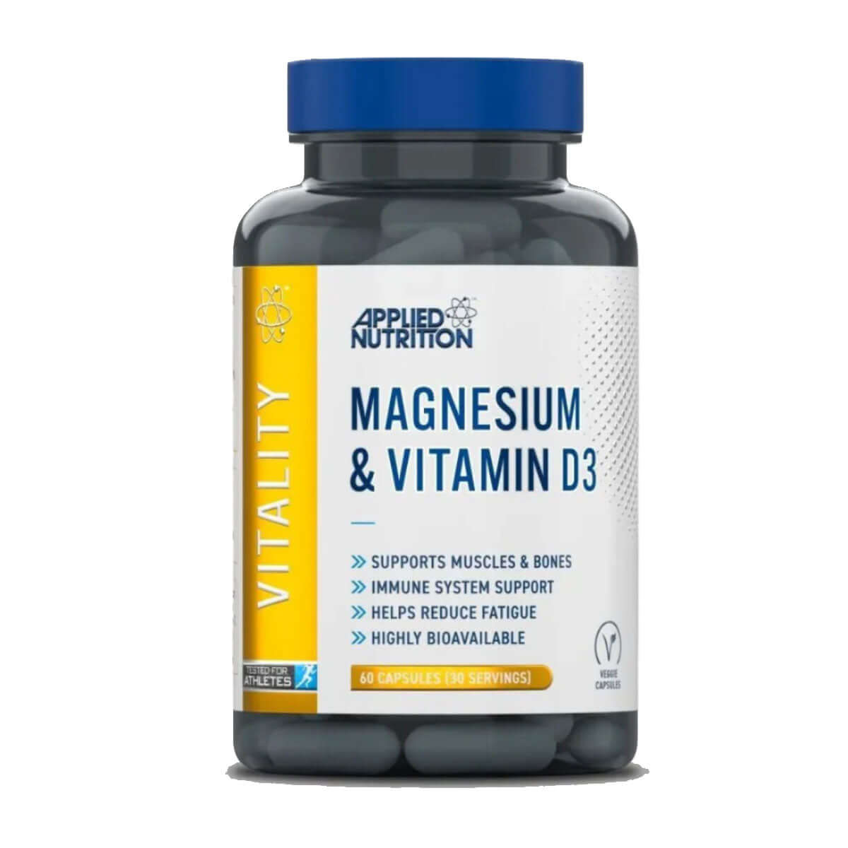 Applied Nutrition Magnesium & Vitamin D3 Size: 60 Capsules
