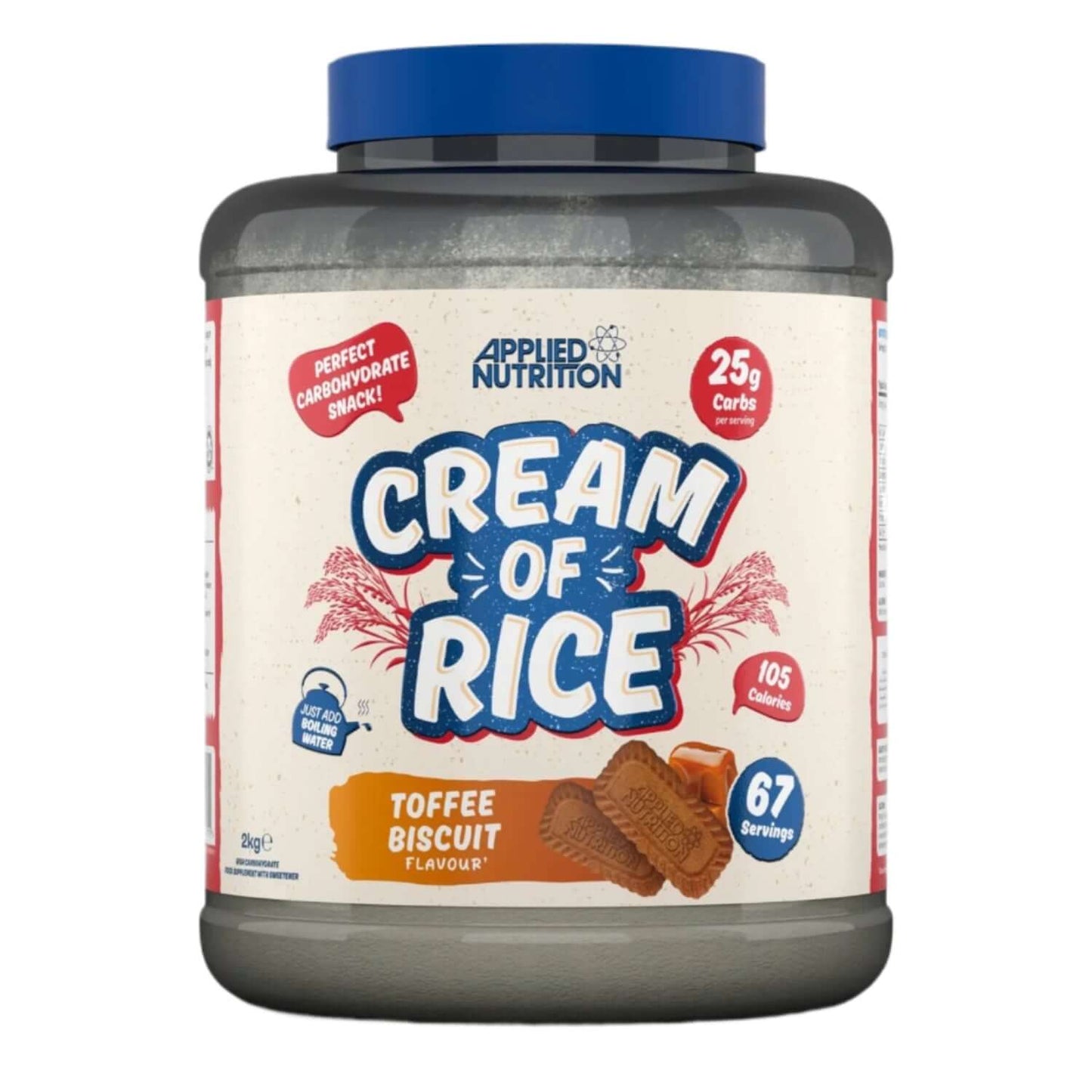 Applied Nutrition Cream of Rice Size: 2kg Flavour: Toffee Biscuit