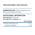 Applied Nutrition Creatine HCL Nutrition Facts