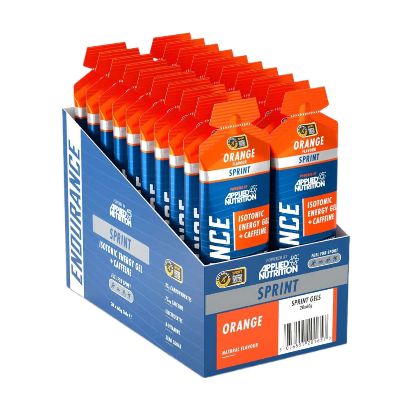 Applied Nutrition Isotonic Energy Gels 20 x 60 Gels Orange