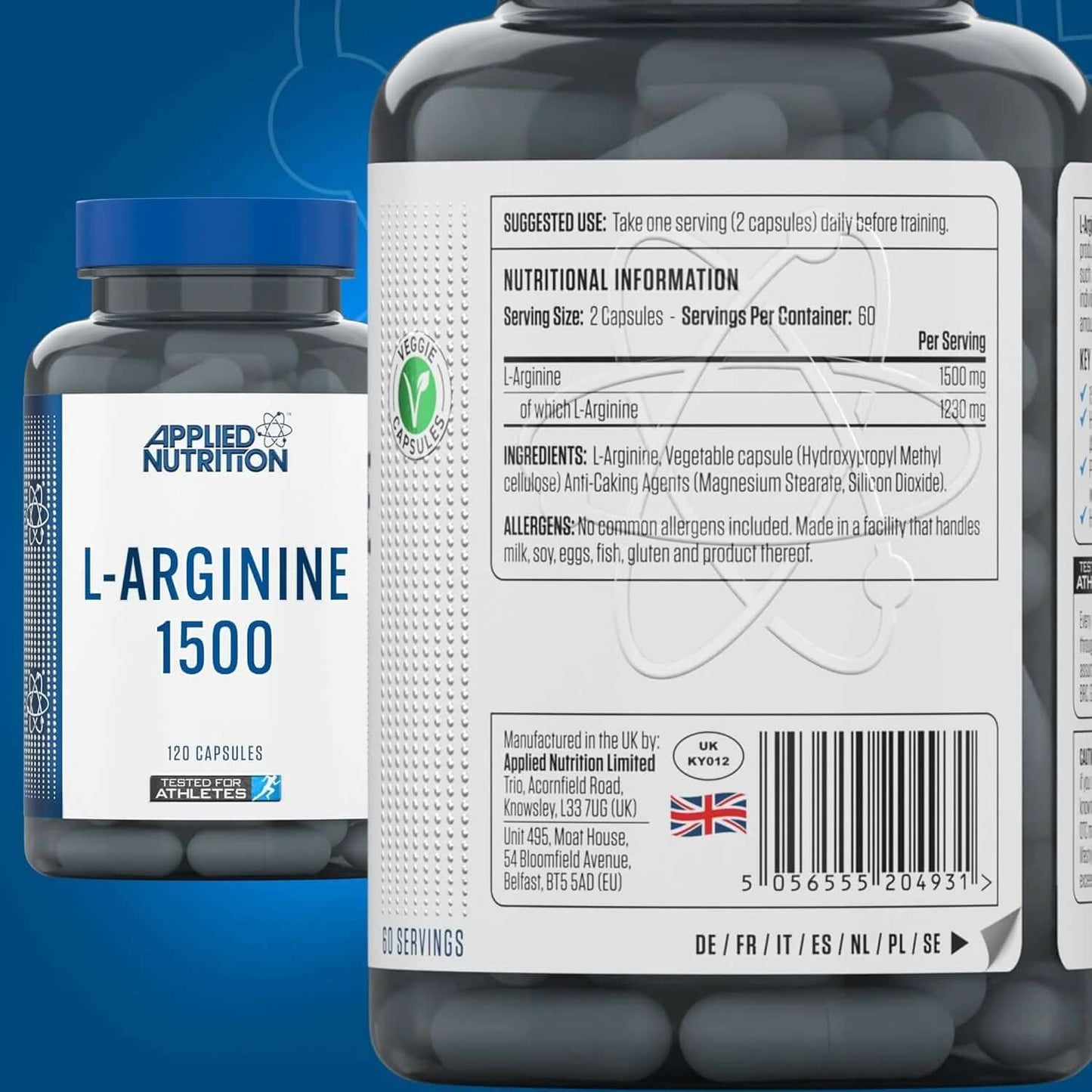 Applied Nutrition L-Arginine Nutrition Facts