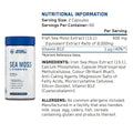 Applied Nutrition Sea Moss & Vitamin B12 Nutrition Facts