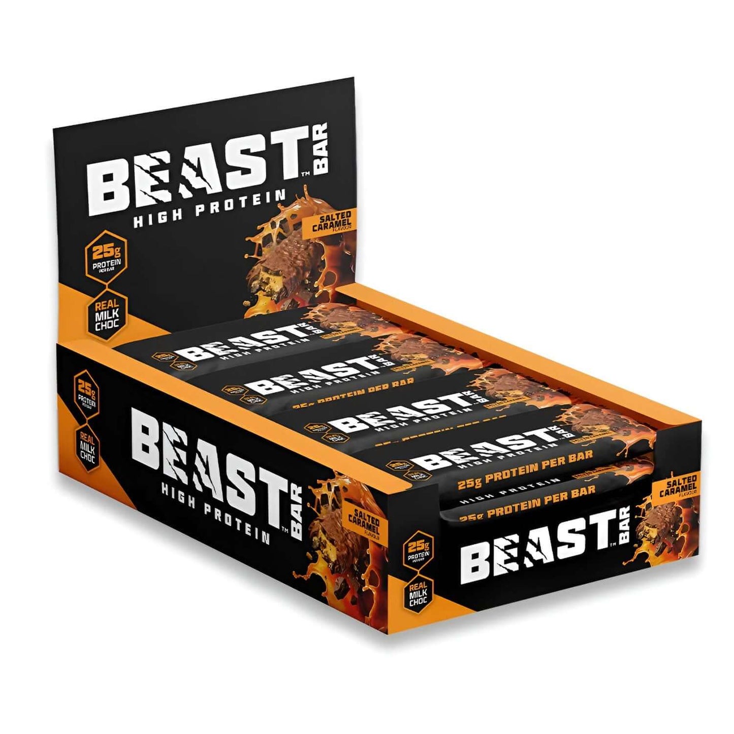 Beast Pharm Beast Bars Size: 12 x 80g Flavour: Salted Caramel