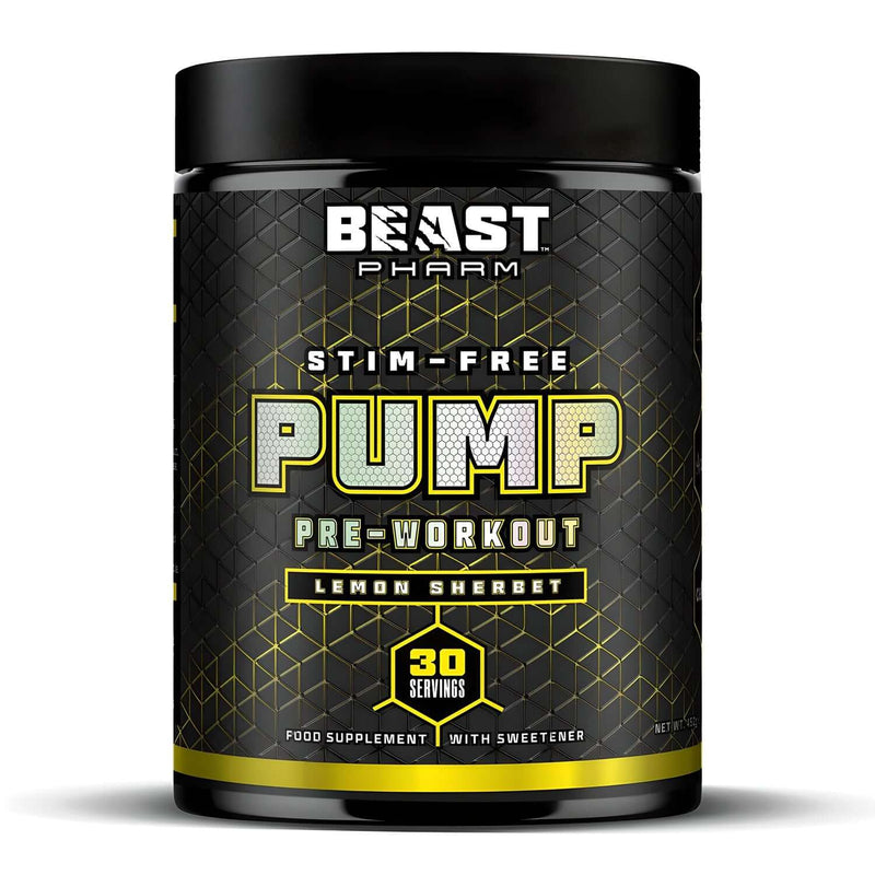 Beast Pharm Pump Size: 30 Svgs Flavour: Lemon Sherbert