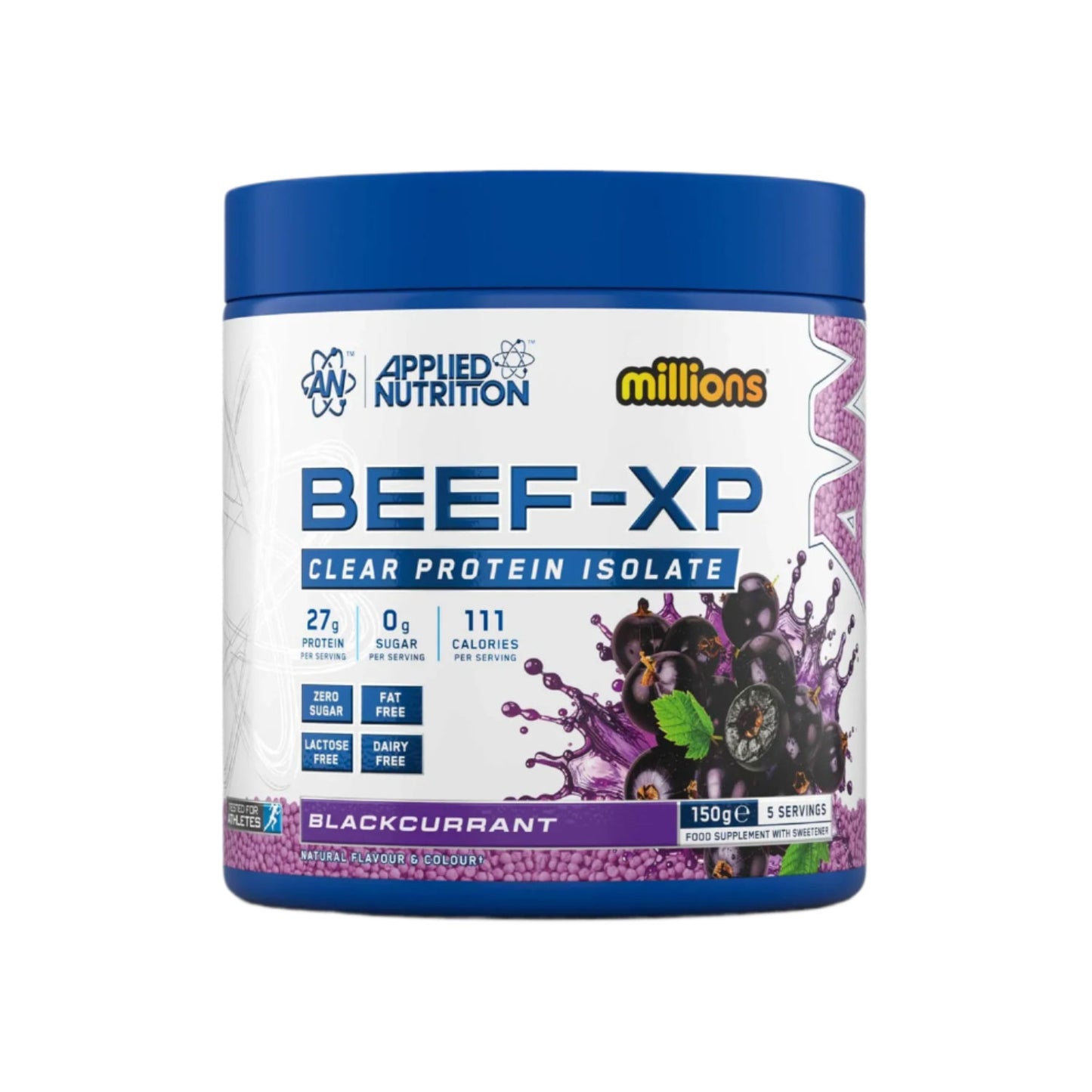 Applied Nutrition Beef-XP 150g Sample tub Size: 150g Flavour: Blackcurrant Millions