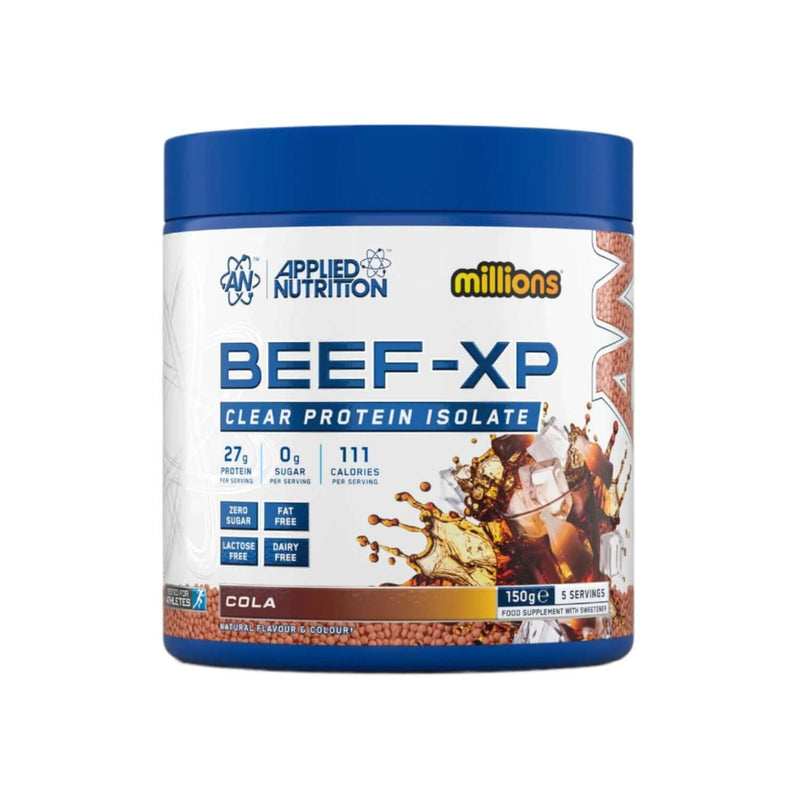 Applied Nutrition Beef-XP 150g Sample tub Size: 150g Flavour: Cola Millions