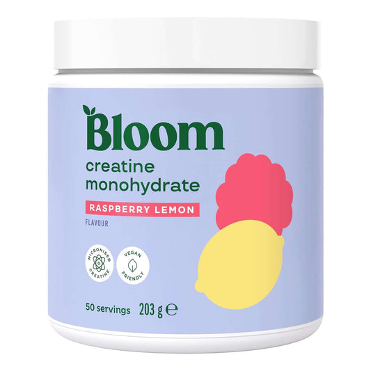 Bloom Creatine Monohydrate Size: 50 Svgs Flavour: Raspberry Lemon