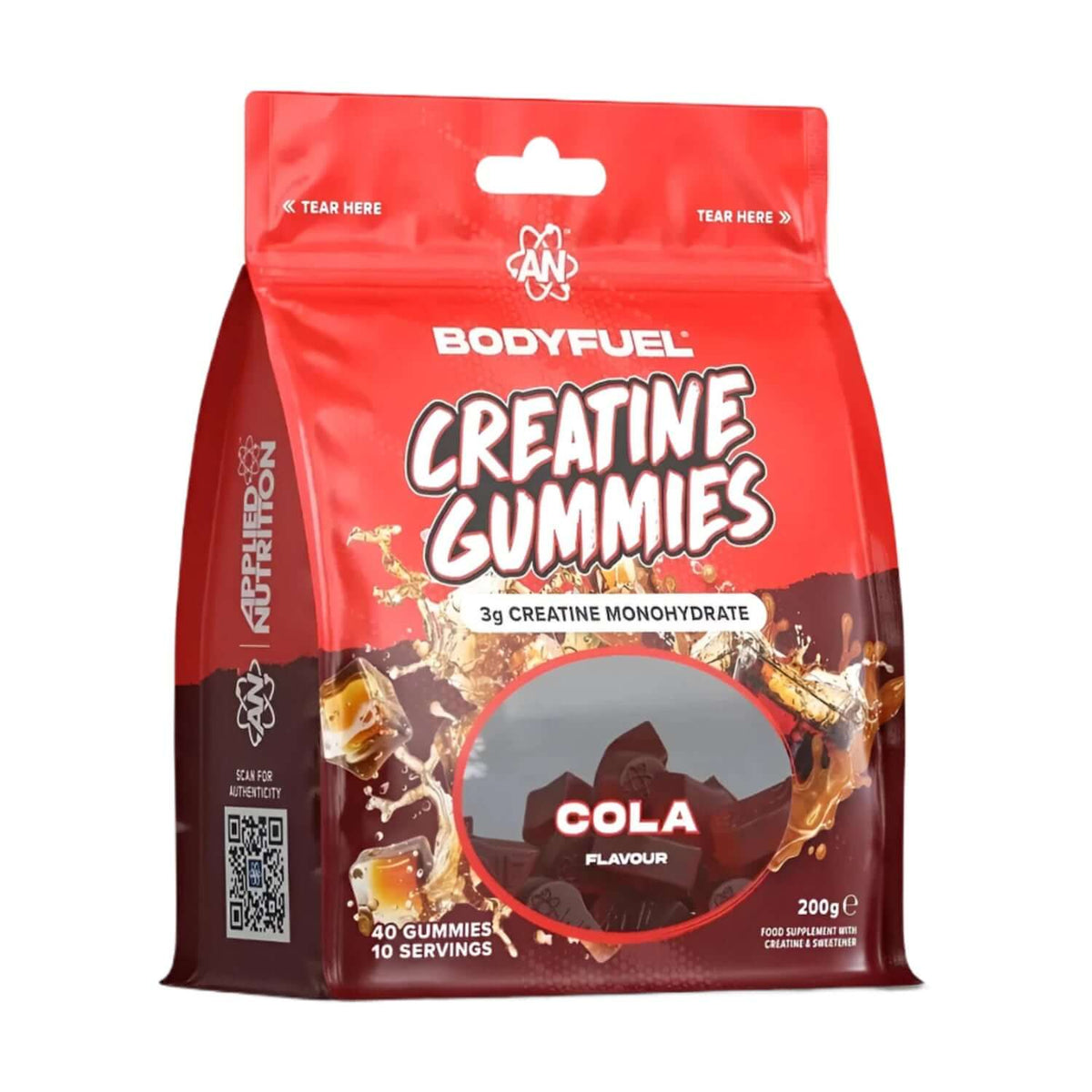 Applied Nutrition Body Fuel Creatine Gummies Size: 10 Svgs Flavour: Cola