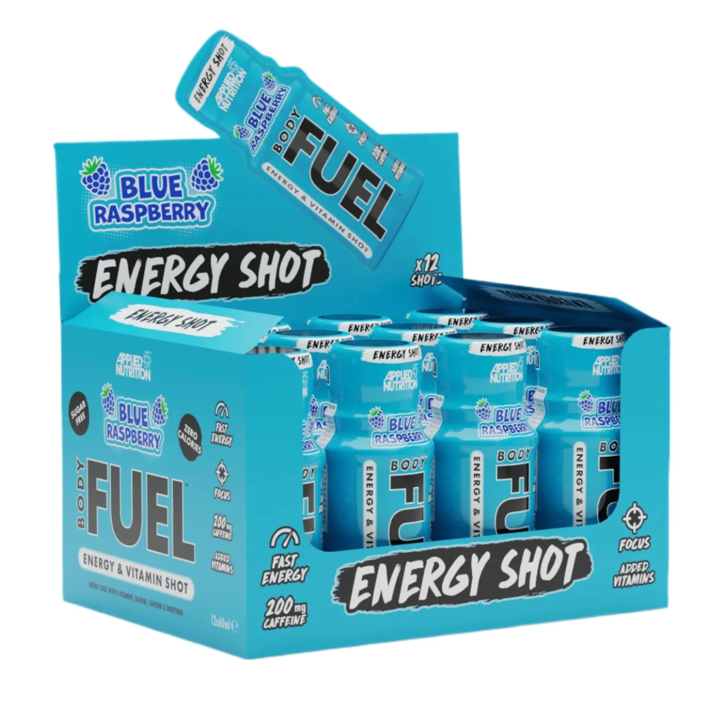  Applied Nutrition Body Fuel Energy Shots Blue Raspberry