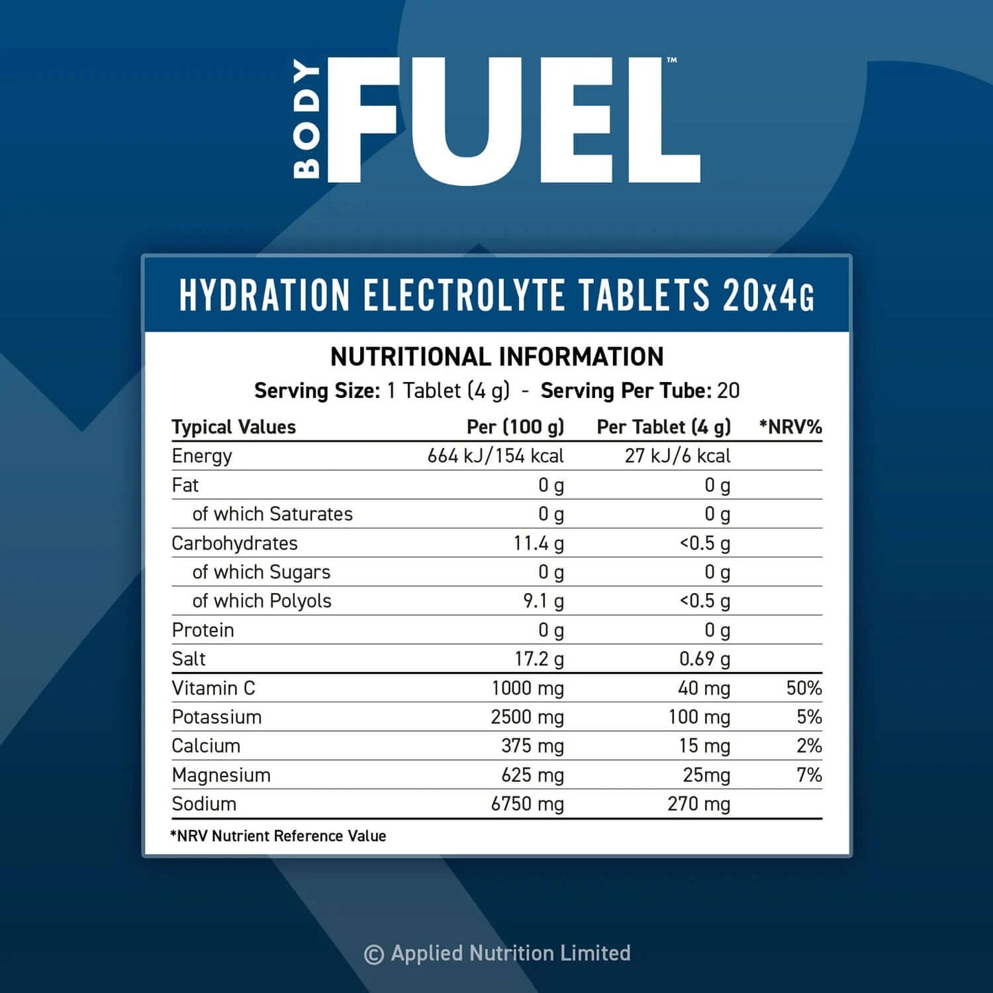 Applied Nutrition Body Fuel Hydration Tablets
