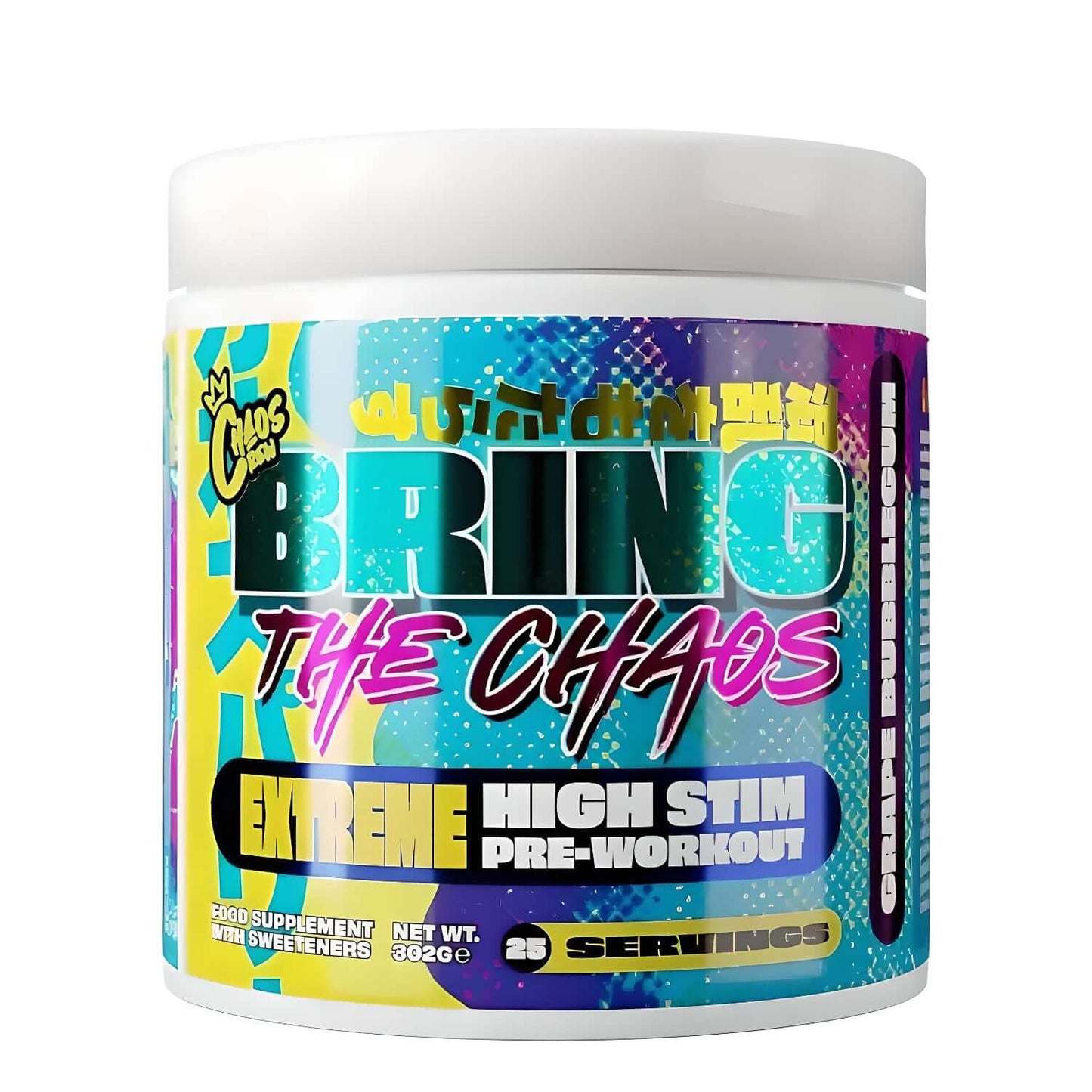 Chaos Crew Bring The Chaos Size: 25 Svgs Flavour: Grape Bubblegum
