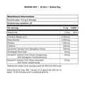 Bucked Up Pre Workout Nutrition Facts