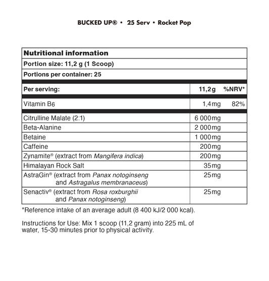 Bucked Up Pre Workout