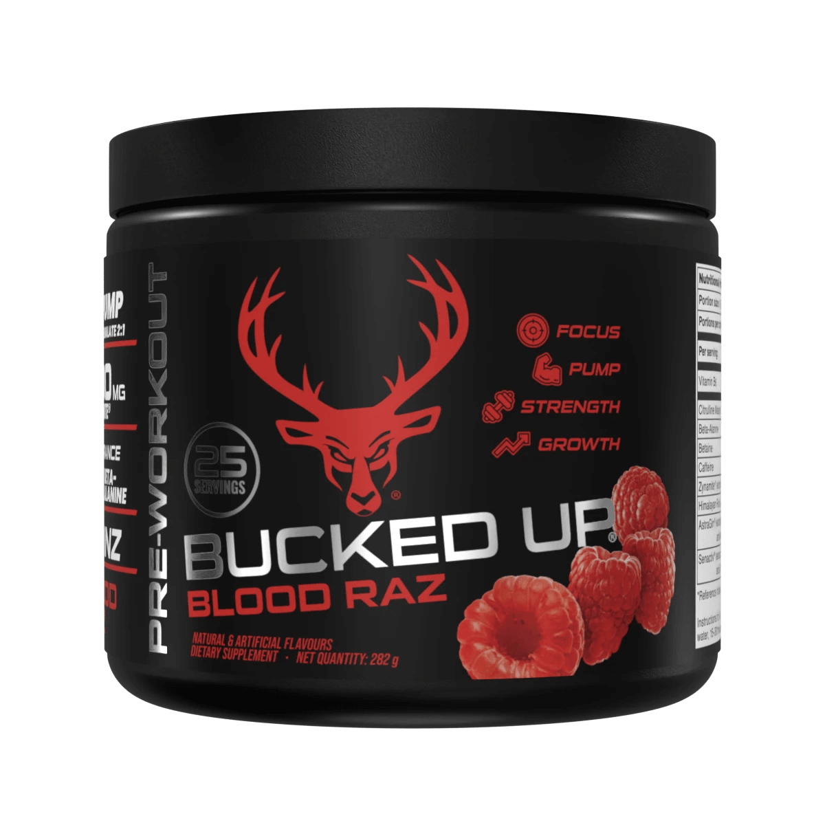 Bucked Up Pre Workout Size: 25 Svgs Flavour: Blood Raz