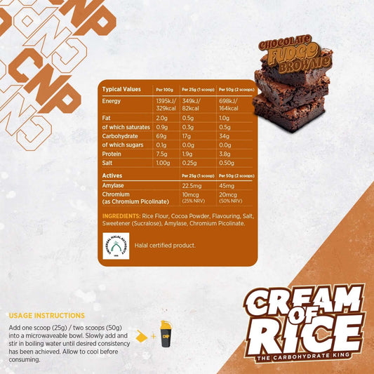 CNP Cream Of Rice Nutrition Facts