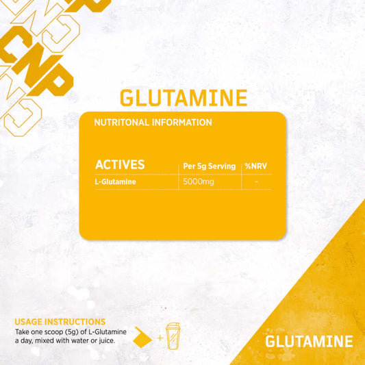 CNP Glutamine Nutrition Facts