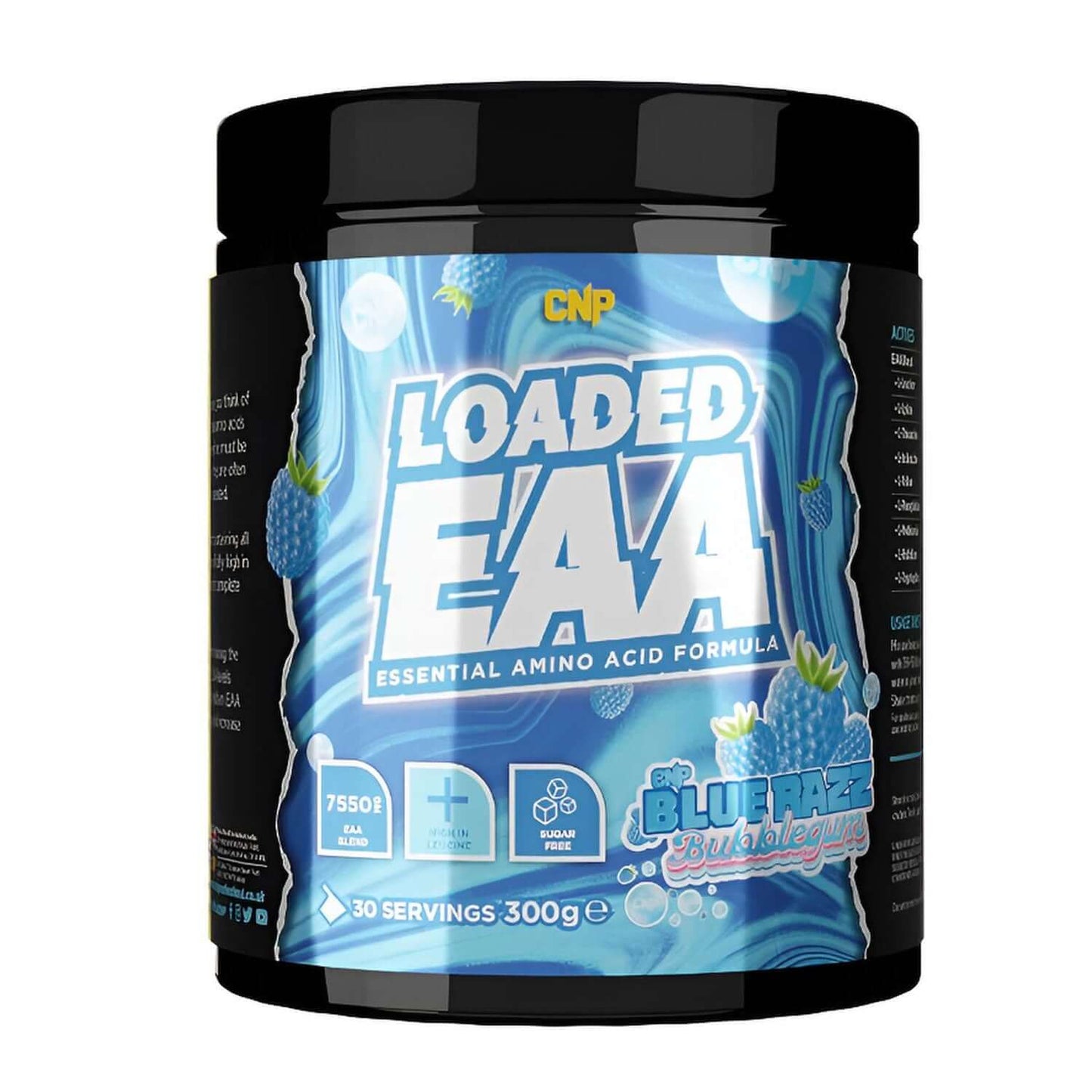 CNP Loaded EAA Size: 300g Flavour: Blue Raspberry Bubblegum