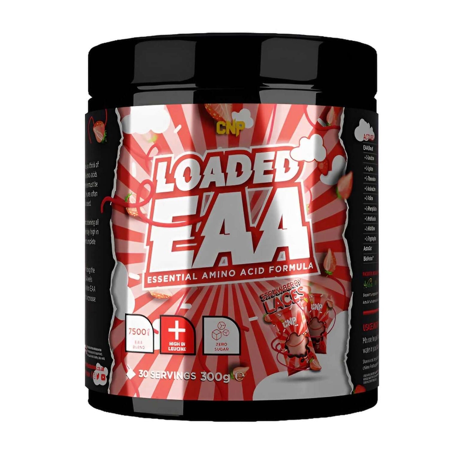 CNP Loaded EAA Size: 300g Flavour: Strawberry Laces
