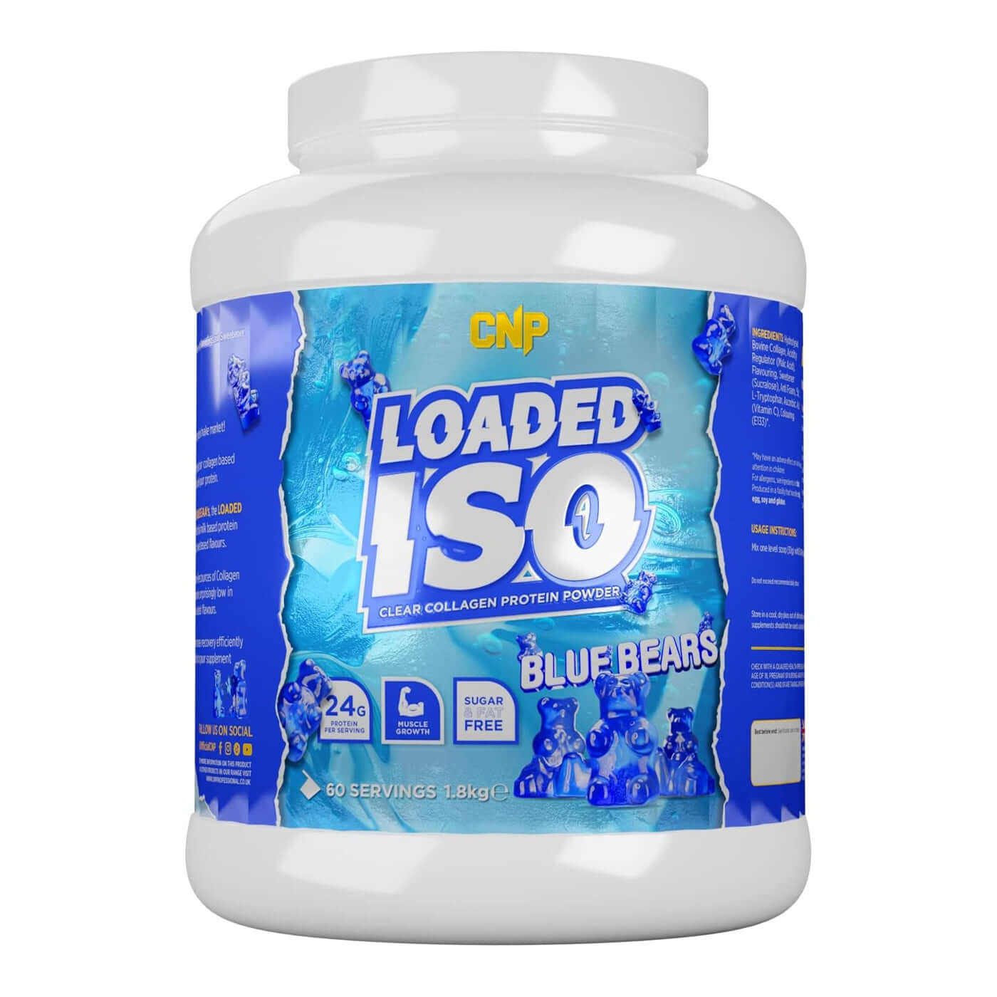 CNP Loaded ISO Beef Protein Size: 1.8kg Flavour: Blue Bears