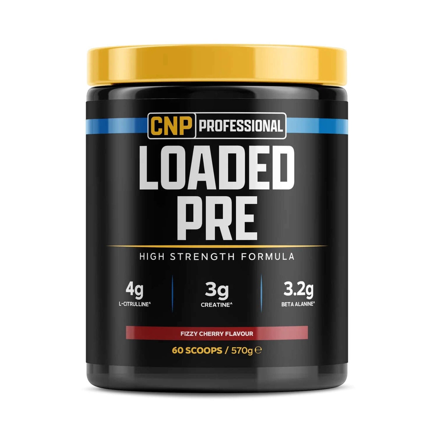 CNP Loaded Pre Size: 570g Flavour: Fizzy Cherry