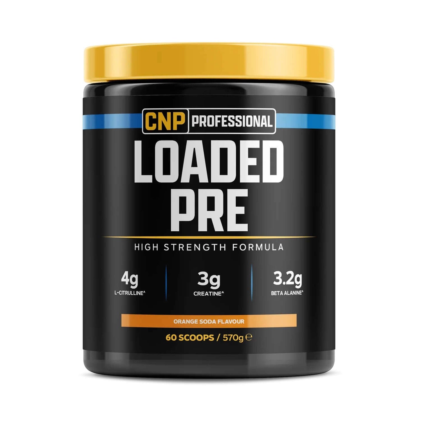 CNP Loaded Pre Size: 570g Flavour: Orange Soda