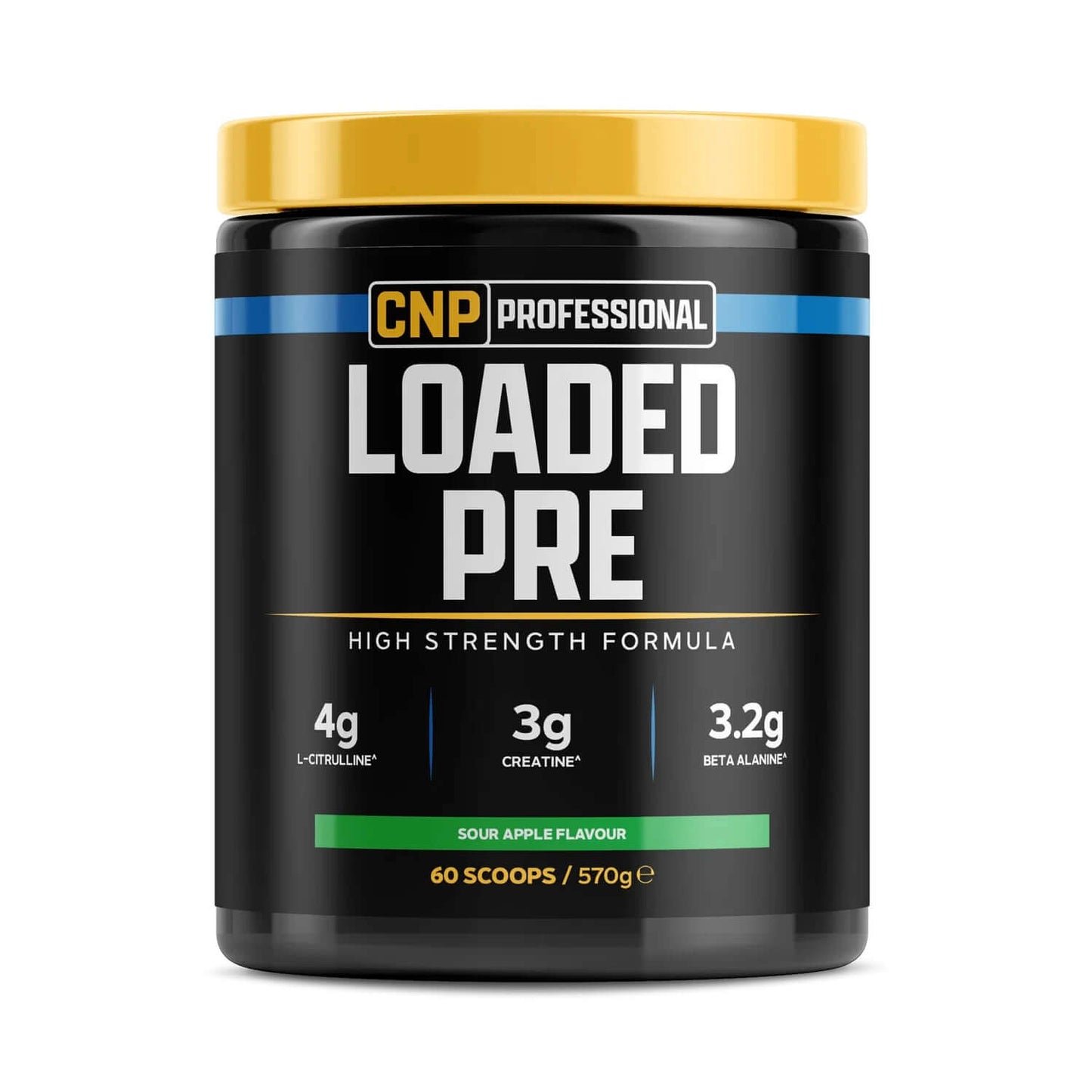 CNP Loaded Pre Size: 570g Flavour: Sour Apple