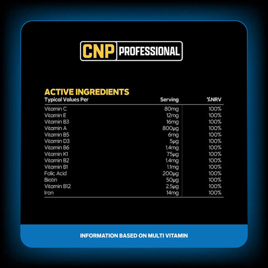 CNP Multi Vitamin Nutrition Facts