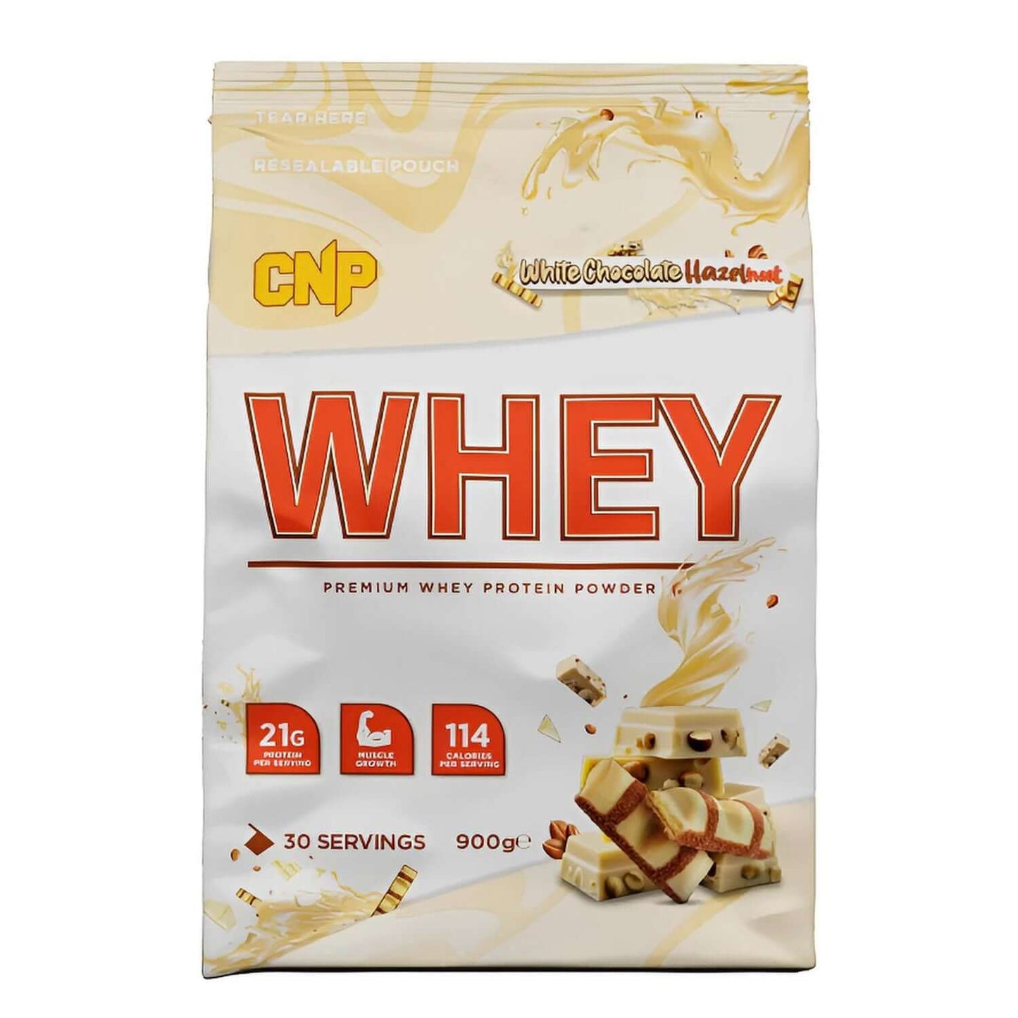 CNP Whey Protein Size: 900g Flavour: White Chocolate Hazelnut