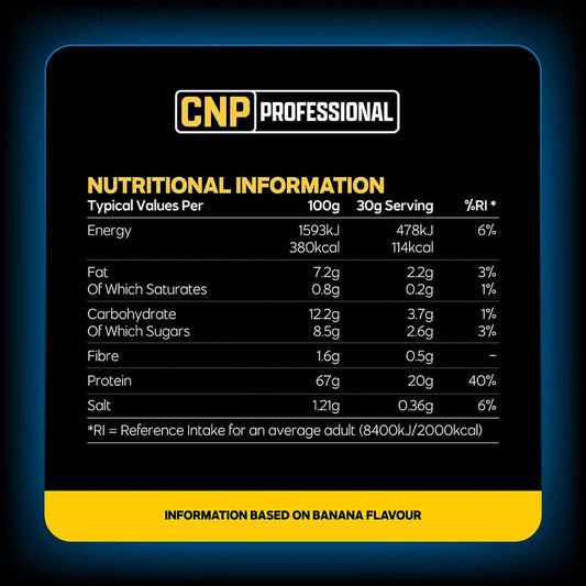 CNP Whey Protein Nutrition Facts