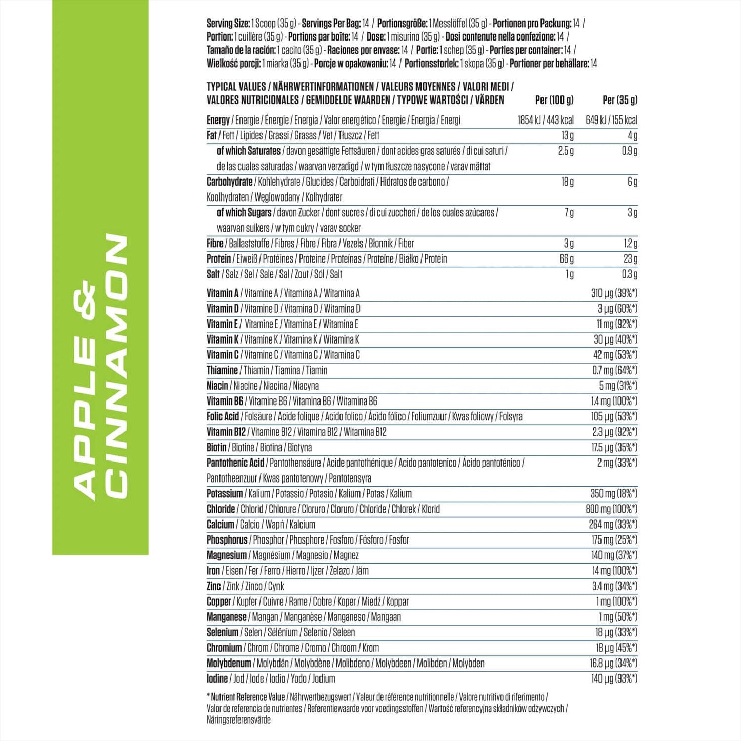 Applied Nutrition Complete Breakfast Protein Smoothie Nutrition Facts