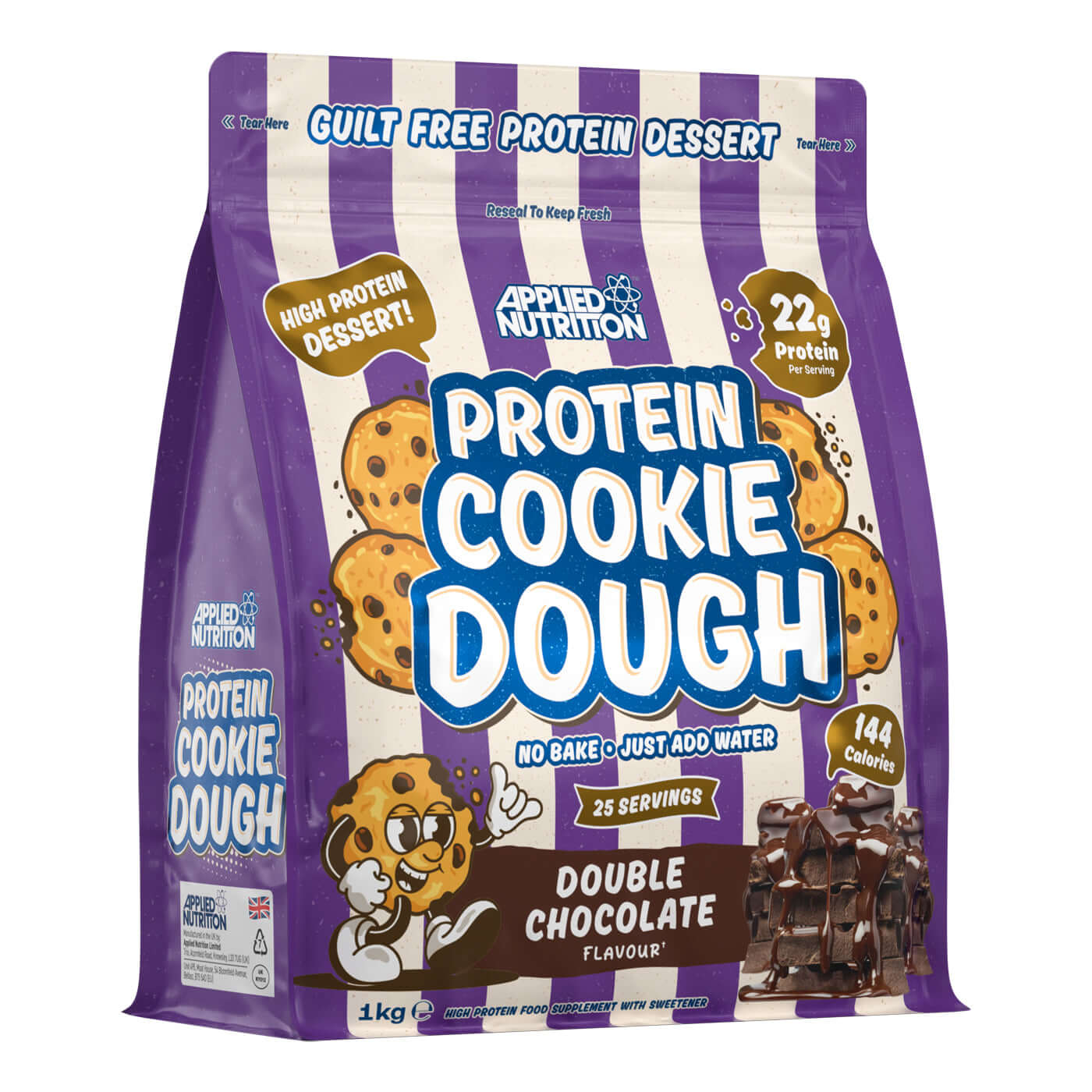 Applied Nutrition Protein Cookie Dough Size: 25 Svgs Flavour: Double Chocolate