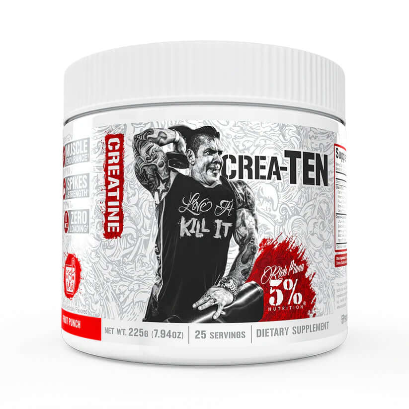 Rich Piana 5% Nutrition Crea Ten Size: 25 Svgs Flavour: Fruit Punch