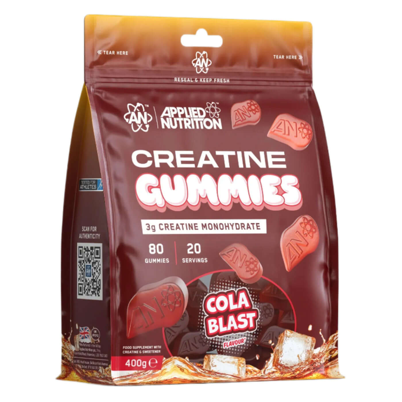  Applied Nutrition Creatine Gummies Size: 20 Svgs Flavour: Cola