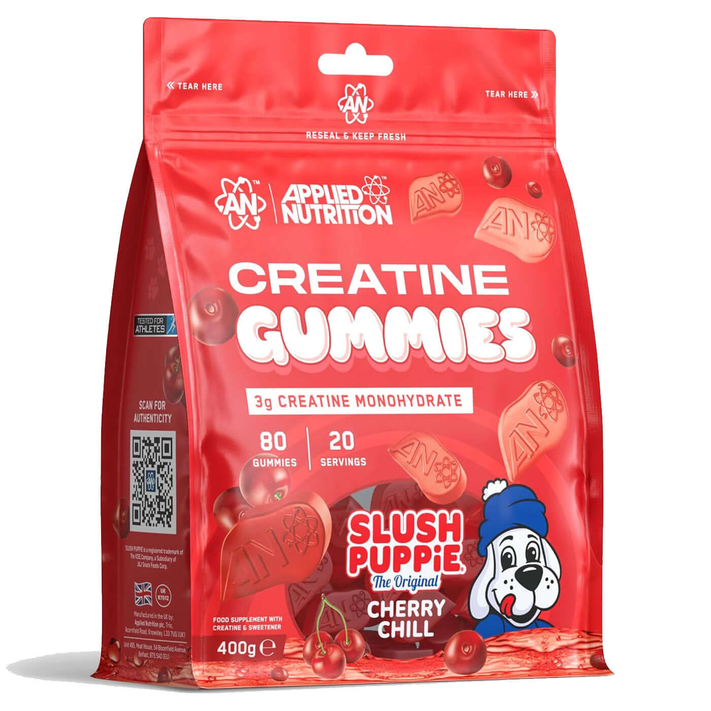 Applied Nutrition Creatine Gummies Size: 20 Svgs Flavour: Slush Puppie, Cherry