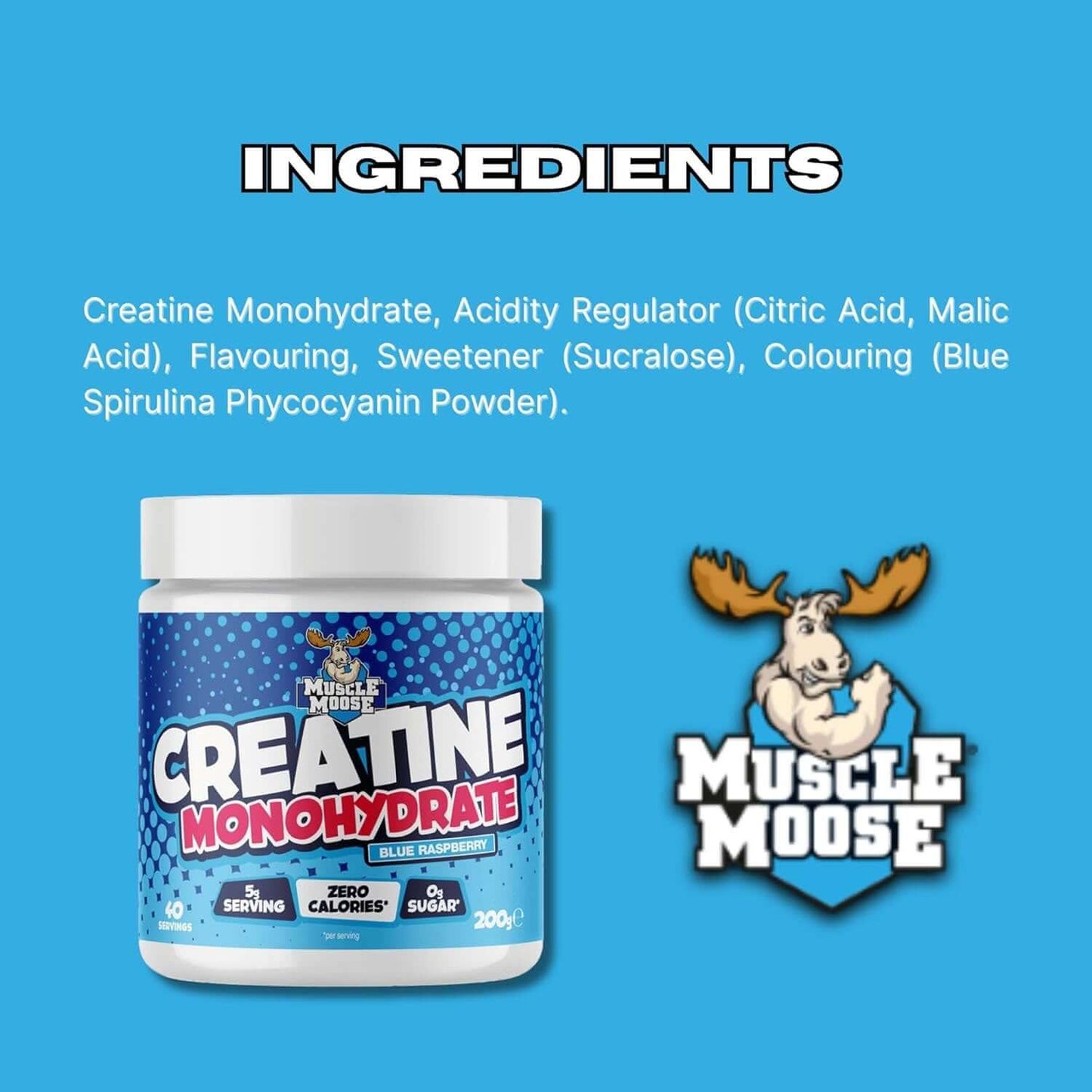 Muscle Moose Flavoured Creatine Ingredients