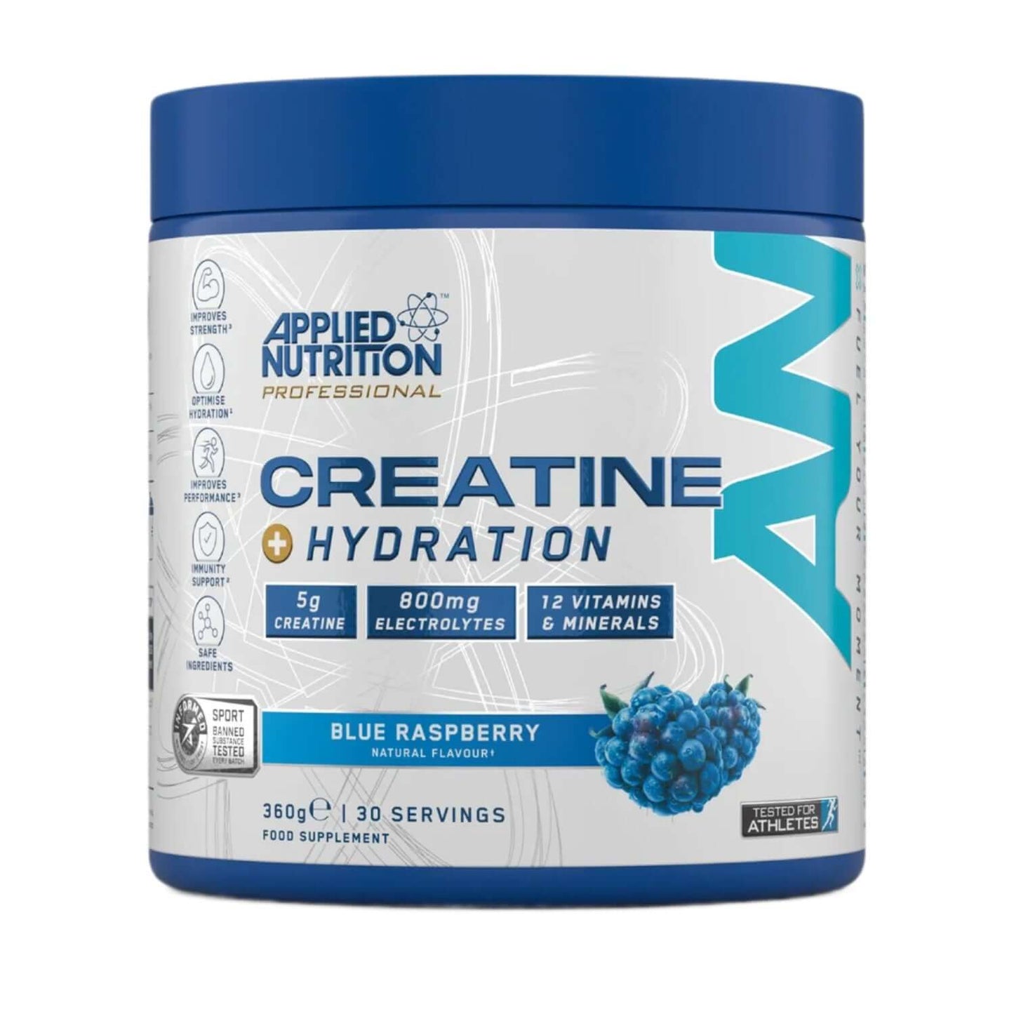 Applied Nutrition Creatine + Hydration Size: 360g Flavour: Blue Raspberry